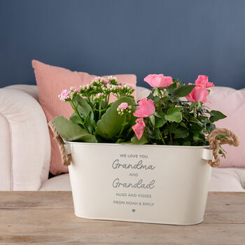 Personalised Planter Gardening Gift For Grandma Grandad, 2 of 4