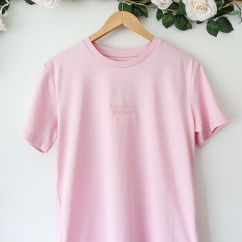 Maid Of Honour / Bridesmaid Retro Embroidered T Shirt, 3 of 4