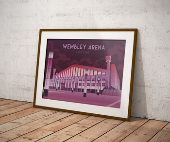 Wembley Arena London Travel Poster Art Print, 5 of 8