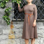 Holborn Striped Jersey Dress Grey Brown, thumbnail 2 of 8