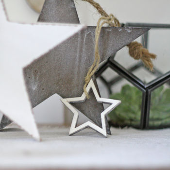 Wooden Star Christmas Decorations, 6 of 6