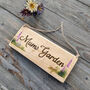 Personalised Garden Sign With Hand Painted Flowers, thumbnail 6 of 8