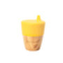 Bamboo Cup With Sippy Feeder Yellow, thumbnail 1 of 3