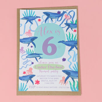 Under The Sea Party Theme Invitations, 5 of 7
