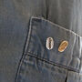 Coffee Bean Pin On Bespoke Coffee Themed Gift Card, thumbnail 3 of 12