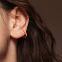 Surya Stone Huggie Hoop Earrings, thumbnail 7 of 7