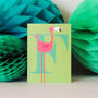 Mini F For Flamingo Card, thumbnail 4 of 5
