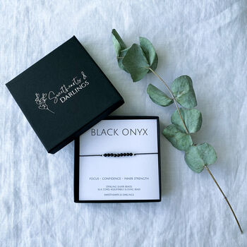 Black Onyx Silk Bracelet, 5 of 6