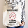 Personalised 'A+ Teacher' Tote Bag, thumbnail 2 of 5