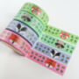 Cute Animal Washi Tape Pack Of Four, thumbnail 1 of 2