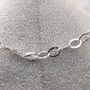 Ladies Sterling Silver Hammered Chain, thumbnail 3 of 7