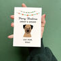 Personalised Christmas Dog Pom Pom Card, thumbnail 1 of 10
