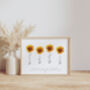 Personalised Flower Heads Mothers Day Unframed Print, thumbnail 4 of 4
