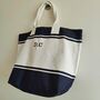Personalised Cotton Canvas Nautical Tote Bag, thumbnail 6 of 9