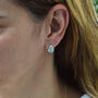 Natural Aquamarine Stud Earrings, thumbnail 1 of 3