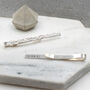 Personalised Sterling Silver Textured Tie Clip, thumbnail 1 of 3