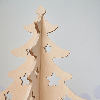 Alternative Wooden 4ft Christmas Tree, 4 of 10