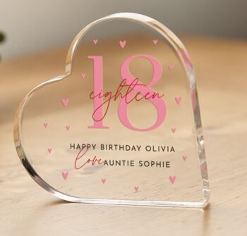 Birthday Gift For Her – Custom Name Acrylic Plaque, 2 of 3