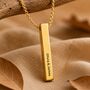 Personalised 3D Bar Shaped Engraved Name Necklace, thumbnail 4 of 11