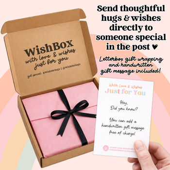 Sending Hugs Wish Box, Letterbox Gift To Send Hugs, 2 of 3