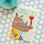 Happy Birthday Rhino Card, thumbnail 7 of 7