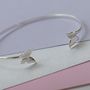 Butterfly Bangle Sterling Silver, thumbnail 9 of 12