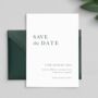 Modern Type Wedding Save The Date Card, thumbnail 2 of 4