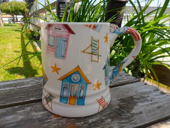 Tankard Mug In Beach Huts Design, 3 of 7