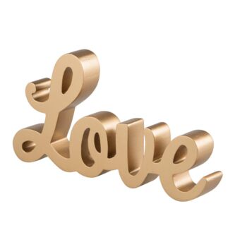 Gold Love Freestanding Word Decoration, 3 of 3