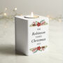 Personalised Christmas Wooden Tealight Holder, thumbnail 2 of 3
