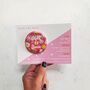 Colourful, Fun, Floral Alternative Wedding Save The Date Magnet, thumbnail 3 of 3