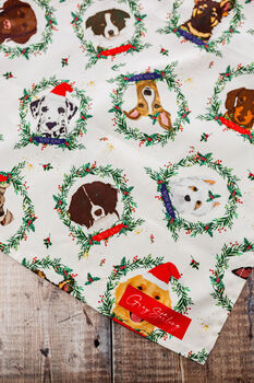 Christmas Dogs, Illustrated Tea Towel Christmas Gift, 4 of 6