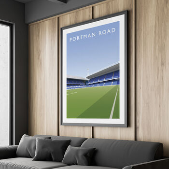 Ipswich Portman Road Sir Bobby Robson Stand Poster, 3 of 8