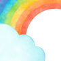 Watercolour Rainbow Wall Art Print For Charity, thumbnail 2 of 2