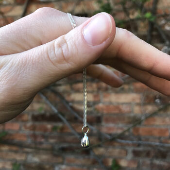 Mini Egg Necklace Sterling Silver, 4 of 5