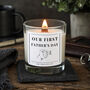 Our First Father’s Day Candle, New Dad Gift From Baby, thumbnail 1 of 6