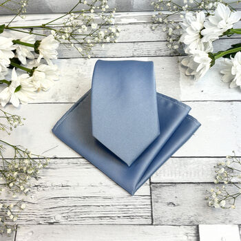 Smokey Blue Wedding Set, 3 of 9