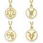 18c Gold Plated And Sterling Silver Zodiac Necklace, thumbnail 4 of 5