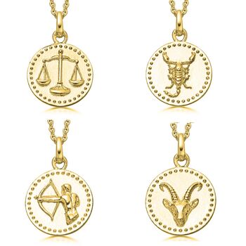 18c Gold Plated And Sterling Silver Zodiac Necklace, 4 of 5
