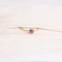 Abilene Ring // Pink Tourmaline And Gold Ring, thumbnail 2 of 4