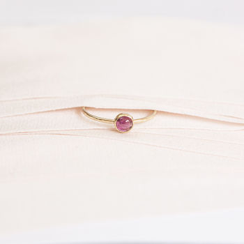 Abilene Ring // Pink Tourmaline And Gold Ring, 2 of 4