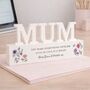 Mum Gift For Mothers Day Personalised Wooden Ornament, thumbnail 4 of 7