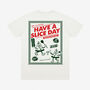 Have A Slice Day Pizza T Shirt In Off White, thumbnail 1 of 2