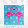 Flamingo Christmas Card, thumbnail 5 of 6