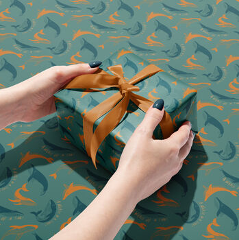 A Whale Of A Time! Sea Theme Birthday Eco Gift Wrap, 5 of 5