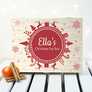 Ideas for a diy christmas cookie gift box containing vanilla, chocolate, gingerbread and Christmas Eve Personalised Goodie Box By The Letteroom | notonthehighstreet.com