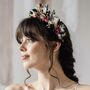 Rue Boho Bridal Dried Flower Crown Wedding Headband, thumbnail 2 of 3