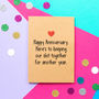 'To Many More' Funny Anniversary Card, thumbnail 1 of 2