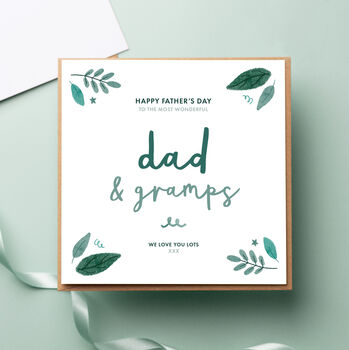 Wonderful Dad And Papa Father's Day / Birthday Card, 4 of 6