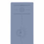 Gemini Air Sign Smoke Purple Grey Yoga Mat, thumbnail 2 of 9